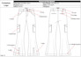 draw technical flat sketch and tech pack for cloth manufacturing or presentation